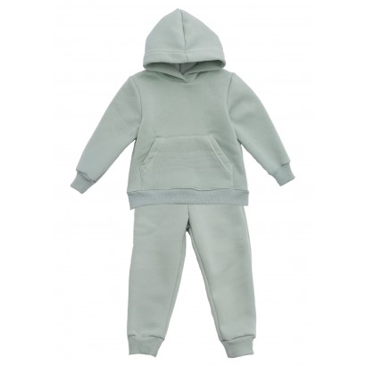 Теплий спортивний костюм ( худі + джоггери ) Оливковий